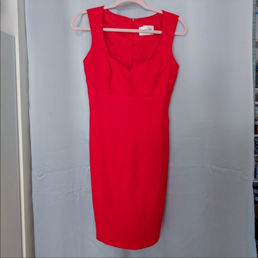 Red Hugo Buscati midi dress